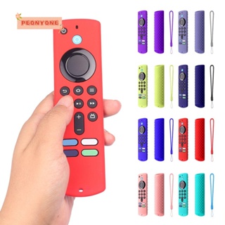 Doublepeony เคสซิลิโคนนิ่ม กันลื่น กันน้ํา กันกระแทก สําหรับรีโมตคอนโทรล Amazon Fire TV Stick (รุ่นที่ 3)