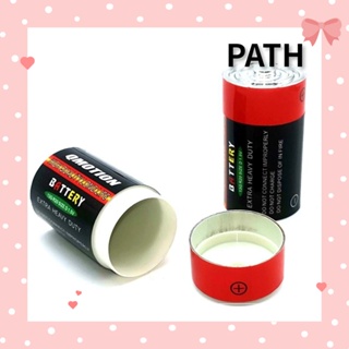 PATH กล่องเก็บกุญแจ แบบพลาสติก รูปแบตเตอรี่ สีแดง สําหรับตกแต่งบ้าน จํานวน 2 ชิ้น