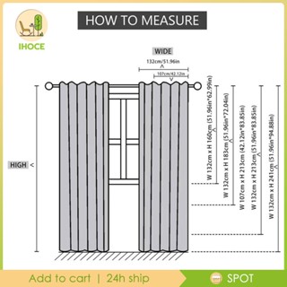 [Ihoce] ผ้าม่านทึบแสง พิมพ์ลายดิจิตอล ฉนวนกันความร้อน ซักทําความสะอาดได้ พร้อมปลอกยาง สําหรับตกแต่งห้อง