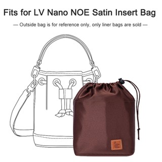 กระเป๋าผ้าซาติน แบบหูรูด ขนาดเล็ก สําหรับผู้หญิง NANO NOE PURSE