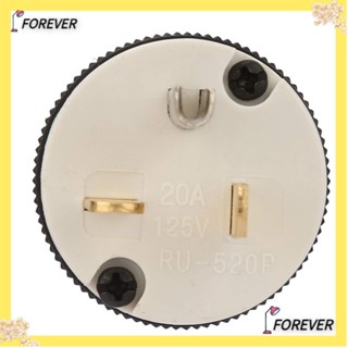 FOREVER ปลั๊กเชื่อมต่อ ตัวผู้ 125V 15A กันน้ํา ทนทาน สีดํา แบบเปลี่ยน สําหรับอุตสาหกรรม