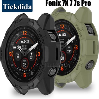 เคสซิลิโคน TPU แบบนิ่ม สําหรับ Garmin Fenix 7X Pro Fenix 7s Pro Tactix 7 Garmin Fenix 7