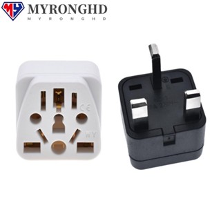 Myronghd UK อะแดปเตอร์ปลั๊กเสียบชาร์จ US AU To UK AC Outlet