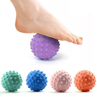 ทนทาน TPE Spiky นวด Ball Trigger Point กีฬาฟิตเนสมือเท้าบรรเทาอาการปวด Plantar Fasciitis Reliever Hedgehog ลูกบอล 4.5 ซม.