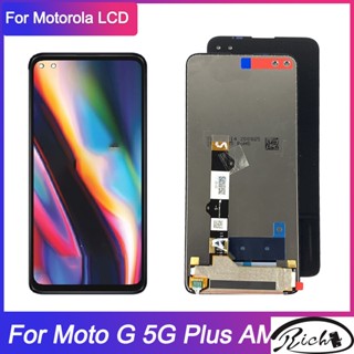 Amoled อะไหล่หน้าจอสัมผัสดิจิทัล LCD แบบเปลี่ยน สําหรับ Motorola Moto G 5G Plus XT2075 XT2075-2 XT2075-3