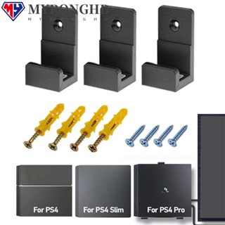 Myronghd ชั้นวางจอยเกม แบบติดผนัง สําหรับ PS4 Game Host Hanger for PS4 3 ชิ้น