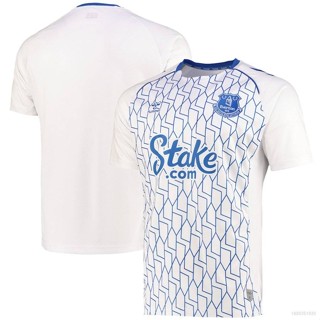 เสื้อยืดกีฬาแขนสั้น ลายทีมชาติฟุตบอล Ani 2023-2024 Everton ชุดเหย้า พลัสไซซ์