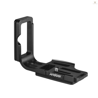 Fw Andoer L Shape QR Quick Release Plate Camera Bracket Aluminum Alloy for  D800/D800E/D810