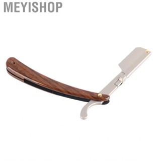 Meyishop Shaving Razor  Zinc Alloy Lightweight Comfortable Straight for Home Travel Men