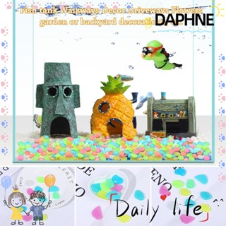 Daphne กรวดกรวดตกแต่งบ่อปลาที่มีสีสันเรืองแสงตู้ปลาพิพิธภัณฑ์สัตว์น้ํา