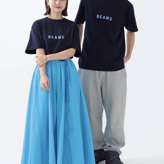 ((พร้อมส่ง) Beams 23SS เสื้อยืดคอกลม แขนสั้น พิมพ์ลายโลโก้ตัวอักษร สไตล์ญี่ปุ่น คลาสสิก สําหรับผู้ชาย ผู้หญิง