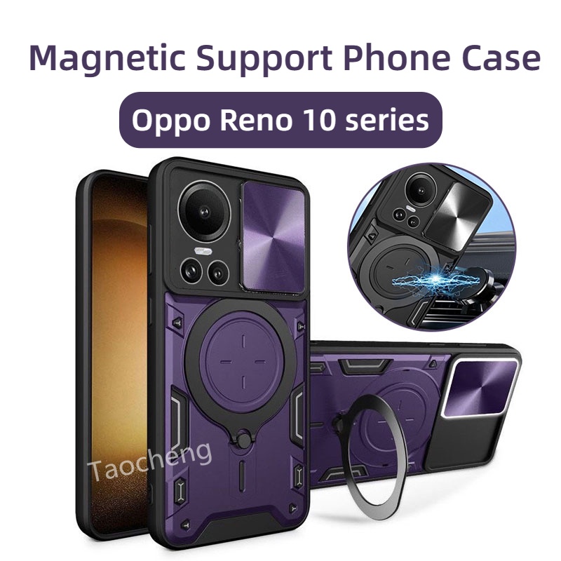 เคสโทรศัพท์สําหรับOppo Reno 13 12 11 10 Pro Plus 13F 11F 8T 5G 2023 เกราะสนับสนุนปลอกกันกระแทกPushหน้าต่างบานเลื่อนReno13 Reno12 Reno11 Reno10 ฝาหลัง