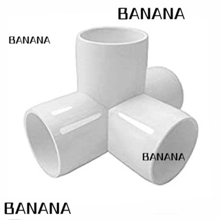 Banana1 ข้อต่อท่อ PVC 4 ทาง สีขาว 1 นิ้ว สําหรับเฟอร์นิเจอร์ DIY 10 ชิ้น