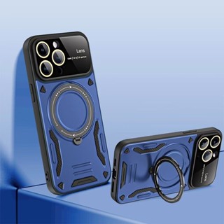 Case Samsung Large window Folding Bracket เคส ซัมซุง A54 A24 A04 A12 A13 A23 A52 A52S Shockproof Case