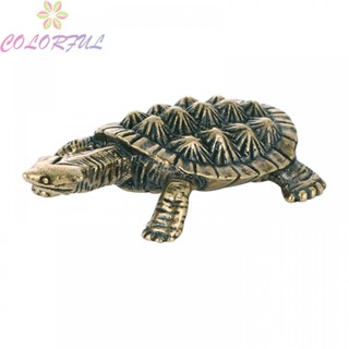 【COLORFUL】Turtle Ornaments Animal Miniatures Antique Desktop Decor Sculpture Ornaments