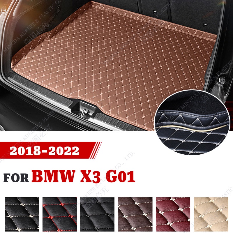 Rhd LUTEHIL แผ่นรองพื้นกระโปรงหลังรถยนต์ ด้านข้างสูง อุปกรณ์เสริม สําหรับ BMW X3 G01 2018 2019 2020 2021 2022
