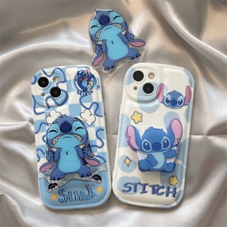 เคสโทรศัพท์มือถือ ลาย Stitch พร้อมขาตั้ง สําหรับ Huawei P30 P40 P50 mate40PRO nova5 7 9 Honor 50 60