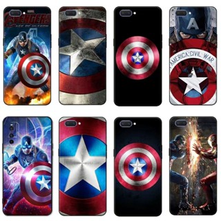 เคสโทรศัพท์มือถือ ลายการ์ตูนอนิเมะ Marvel Captain America DIY สําหรับ Oppo A15 A15s A32 2020 A52 A92 A5 2020 A9 2020