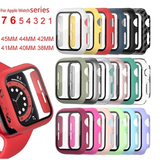 เคสกระจกกันชนหน้าจอนาฬิกาข้อมือ สําหรับ Iwatch 41 มม. 45 มม. Iwatch Series 7 6 5 4 3 2 1 SE