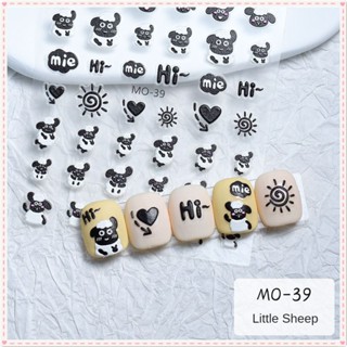 Saniro Nail Art Relief Sticker Cartoon Pacha Dog Small Coal Ball 3d 3D Dimensional Decal Nail Decoration Manicure Tool For Nail Shop 3 Designs JOYFEEL