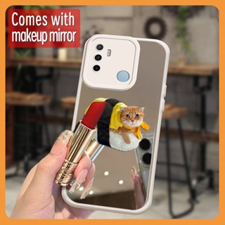 Full edging lovely Phone Case For OPPO A53 2020/A32 2020/A33 2020/A53S Makeup mirror trend originality Mirror surface