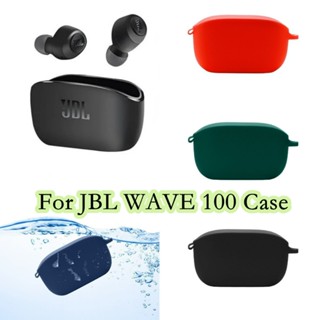 【จัดส่งรวดเร็ว】เคสหูฟัง แบบนิ่ม สีพื้น สําหรับ JBL Wave 100 JBL Wave 100 TWS