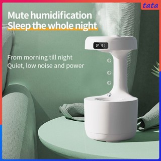 เครื่องเพิ่มความชื้นในอากาศ Anti Gravity Water Droplets Ultrasonic Cool Mist Maker Fogger With Led Display Time Temperature Humidity Mute Usb Rechargeable (tata.th)