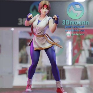 9.9 เหนื่อยมากโมเดลฟิกเกอร์ The King of Fighters Sakasaki Yuri GK 1/10 16 ซม. สีขาว ราคาจริง 3d U9DO