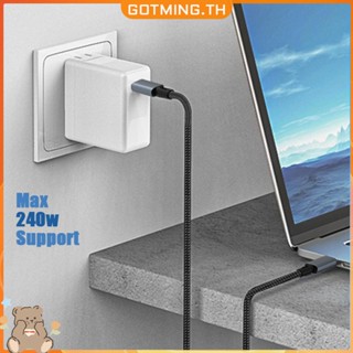 ❥กําลังไป❤【พร้อมส่ง】สายชาร์จ Usb 4.0 40Gbps Type C เป็น USB C PD3.1 240W 8K@60Hz สําหรับ Samsung Galaxy S22 MacBook Air Pro PS5 NS Switch