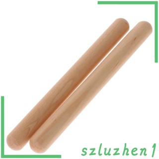 [Szluzhen1] ของเล่นเครื่องดนตรีไม้ 2 ชิ้น สําหรับเด็ก