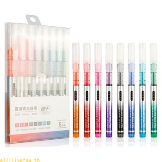 Live ปากกาเจล ลูกกลิ้ง ระบายสี สําหรับเขียน จดบันทึก 8 ชิ้น