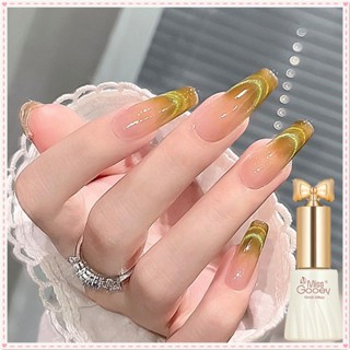 Miss Gooey Dopamine Candy Cat&amp;#39;s Eye Nail Polish Gel Double Light Spar Stone Super Flash Phototherapy Glue Nail Art For Nail Shop 10ml 6 Designs JOYFEEL