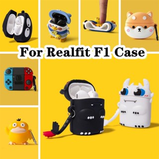 【imamura】เคสหูฟัง แบบนิ่ม ลายการ์ตูน สําหรับ Realfit F1 Realfit F1