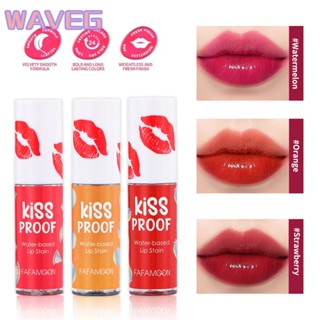 คลื่น 【พร้อมสต็อก】 Dyed Lip Fluid Moisturizing Matte Lip Glaze ลิปกลอสข้ามพรมแดนติดทนนาน ลิปสติก Water Lip Glaze ไม่ซีดจาง