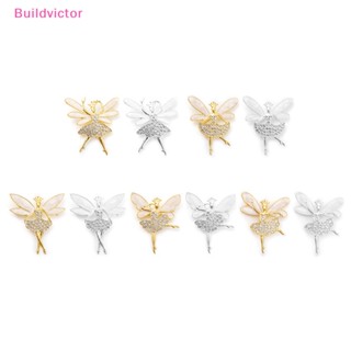 Buildvictor เข็มกลัด รูปบัลเล่ต์เต้นรํา ประดับพลอยเทียม สร้างสรรค์ เครื่องประดับ สําหรับผู้หญิง TH