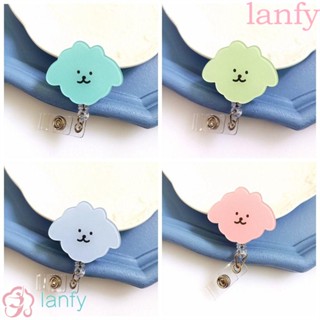 Lanfy ป้ายแท็กอะคริลิค รูปสัตว์น่ารัก ถอดออกได้ สําหรับติดหน้าอก บัตรประจําตัวประชาชน สํานักงาน โรงเรียน