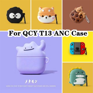 【พร้อมส่ง】เคสหูฟัง แบบนิ่ม ลายการ์ตูน สําหรับ QCY T13 ANC QCY T13 ANC