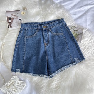 802# Wide-leg denim shorts womens summer new design sense high waist thin a-line hot pants