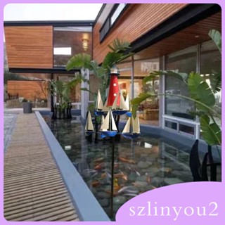 [szlinyou2] กังหันลมเรือใบ เหล็ก สําหรับตกแต่งสวน กลางแจ้ง