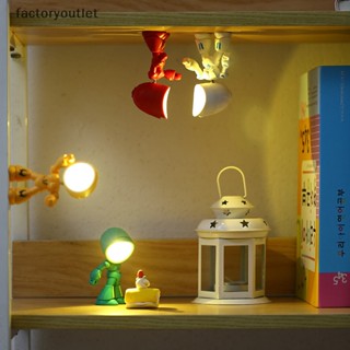 Flth โคมไฟตั้งโต๊ะ LED รูปการ์ตูนฮีโร่ ขนาดมินิ DIY สําหรับตกแต่งห้องนั่งเล่น