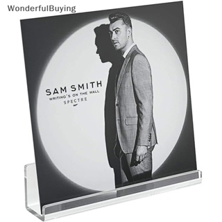 Wbth ชั้นวางของอะคริลิคใส แบบติดผนัง สําหรับวางอัลบั้มไวนิล 6 ชิ้น