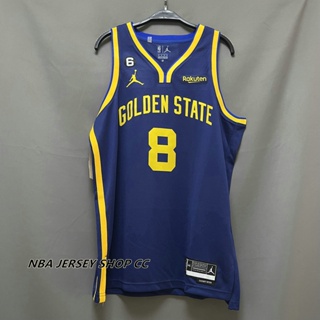 【คุณภาพสูง】ใหม่ ของแท้ NBA 2022-23 Golden State Warriors สําหรับผู้ชาย #8 เสื้อกีฬาแขนสั้น ลายทีมกองทัพเรือสวิงแมน Gary Payton II