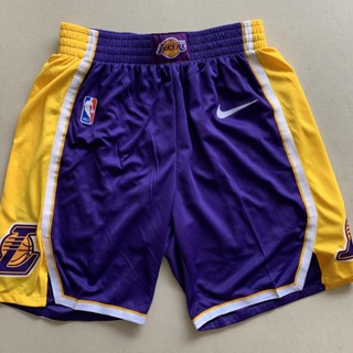 【Swingman】กางเกงขาสั้น Nba Los Angeles Lakers สีม่วง สําหรับผู้ชาย