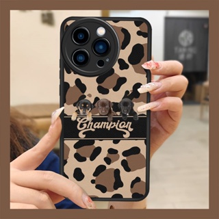 advanced Cartoon Phone Case For iphone13 Pro protective Phone lens protection leather couple funny luxurious personality