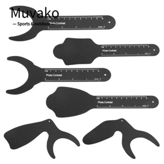 Muvako ฉากหลัง แมกนีเซียมอัลลอย สีดํา สําหรับถ่ายภาพ 6 ชิ้น