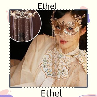 Ethel1 ผ้าคลุมศีรษะ ประดับพู่ ไข่มุก สไตล์เรโทร หรูหรา สําหรับงานแต่งงาน