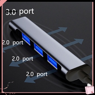 [Sy] ฮับ USB 20 30 4 พอร์ต ประสิทธิภาพสูง แบบพกพา 2 in 1 สําหรับ MacBook Pro