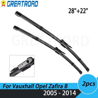 ใบปัดน้ําฝนกระจกหน้ารถยนต์ 28 นิ้ว + 22 นิ้ว สําหรับ Vauxhall Opel Zafira B 2005-2014