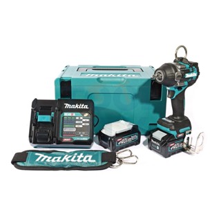 MAKITA ชุดบล็อกไร้สาย 40 โวลต์ 1/2 นิ้ว รุ่น TW007GM204 แรงบิดสูงสุด 760 นิวตันเมตร รวมแบตเตอรี่และแท่นชาร์จ (มากีต้า)