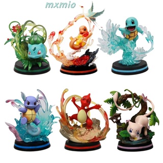 Mxmio โมเดลฟิกเกอร์ PVC รูปโปเกม่อน Mewtwo Bulbasaur สําหรับเก็บสะสม